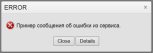 collapsed error dialog